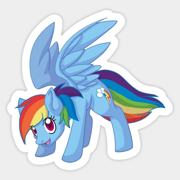 Rainbow Dash Sticker by NeroStreet